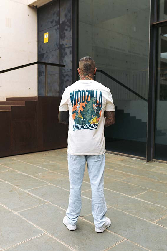Wodzilla T-Shirt - Vintage White — Vista 4
