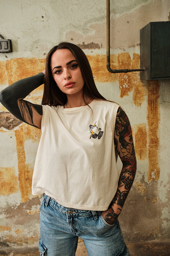 Only Wod Can Judge Me Cropped Tank Top — Ansicht 2
