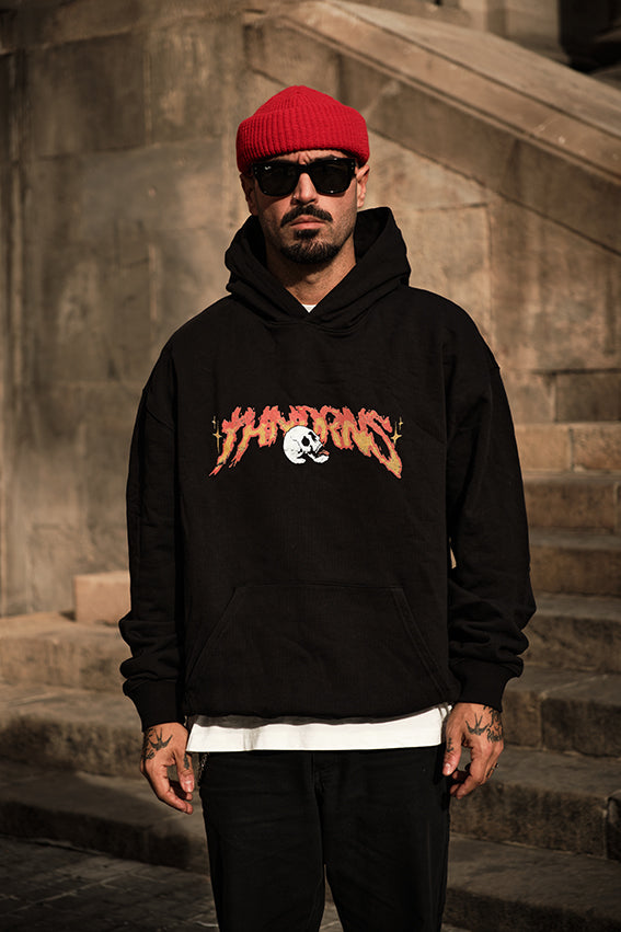 Ass to Grass Oversize Hoodie - Black — Vista 3
