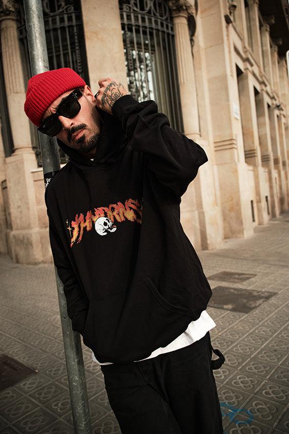 Ass to Grass Oversize Hoodie - Black — Vista 6
