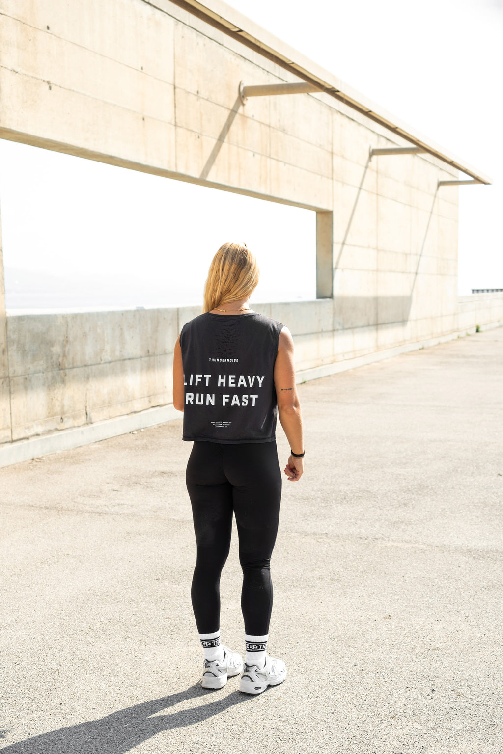 Lift Heavy Run Fast - Cropped Tank Top