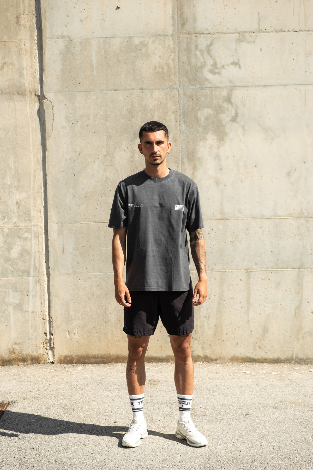 TN Spray Flag - Oversize T-Shirt - Washed Dark Grey — Ansicht 5
