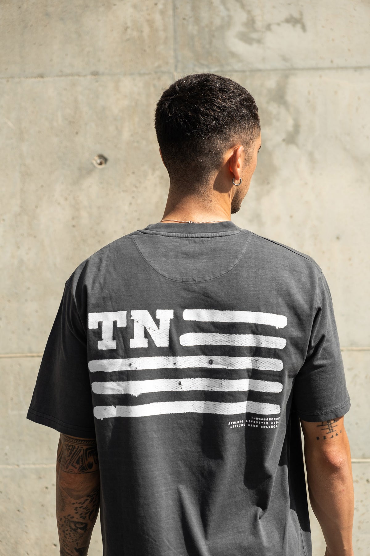 TN Spray Flag - Oversize T-Shirt - Washed Dark Grey — Ansicht 2
