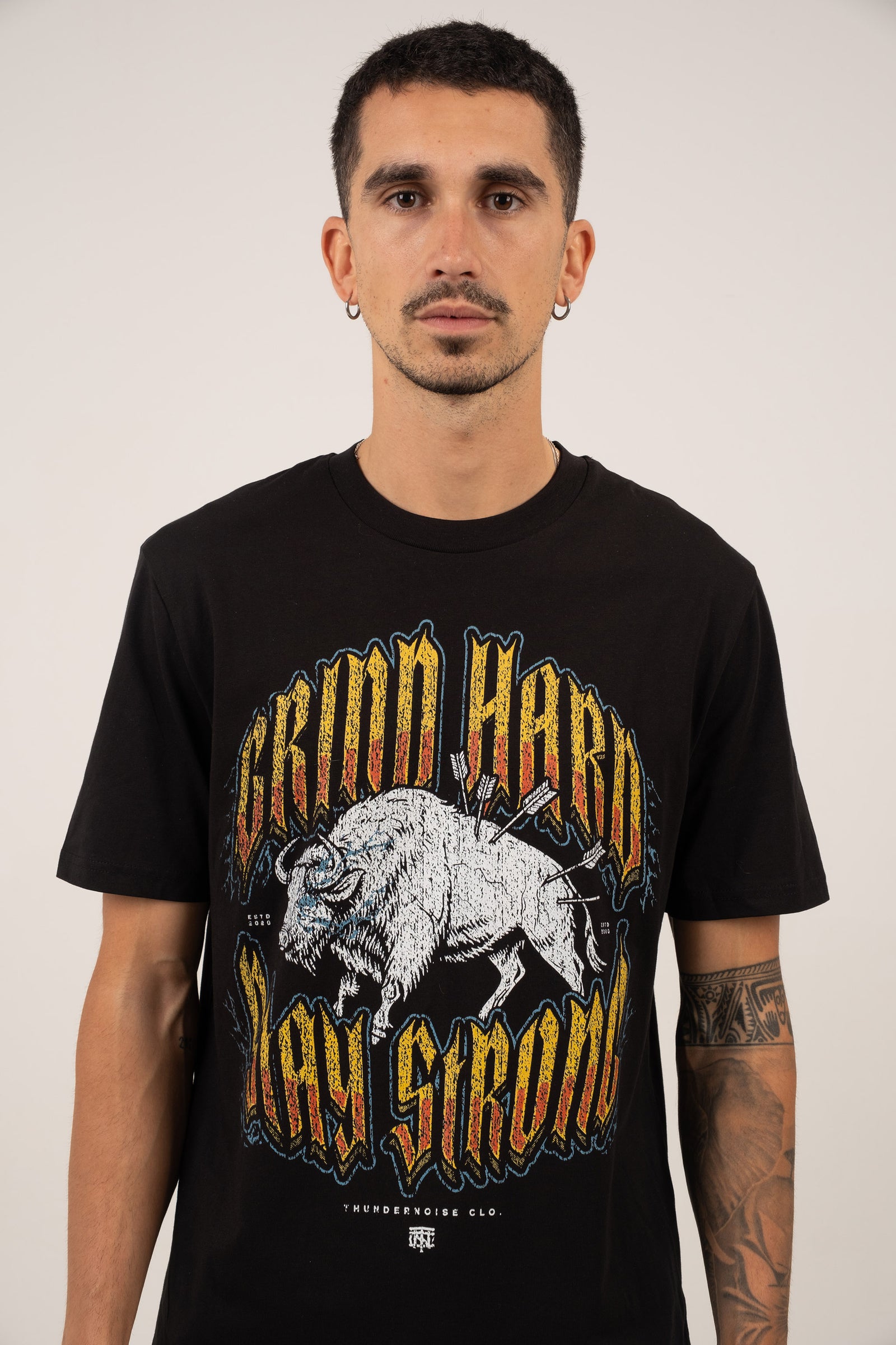 Grind Hard Stay Strong T-Shirt — Vista 6
