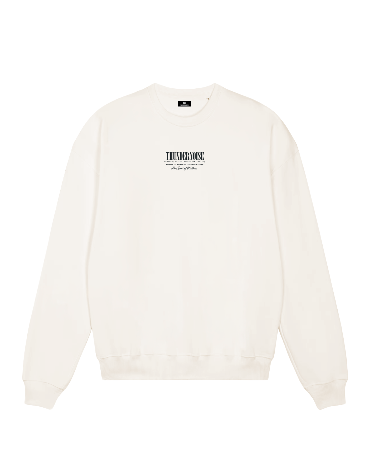Old School Grit Oversize Crewneck - Off White