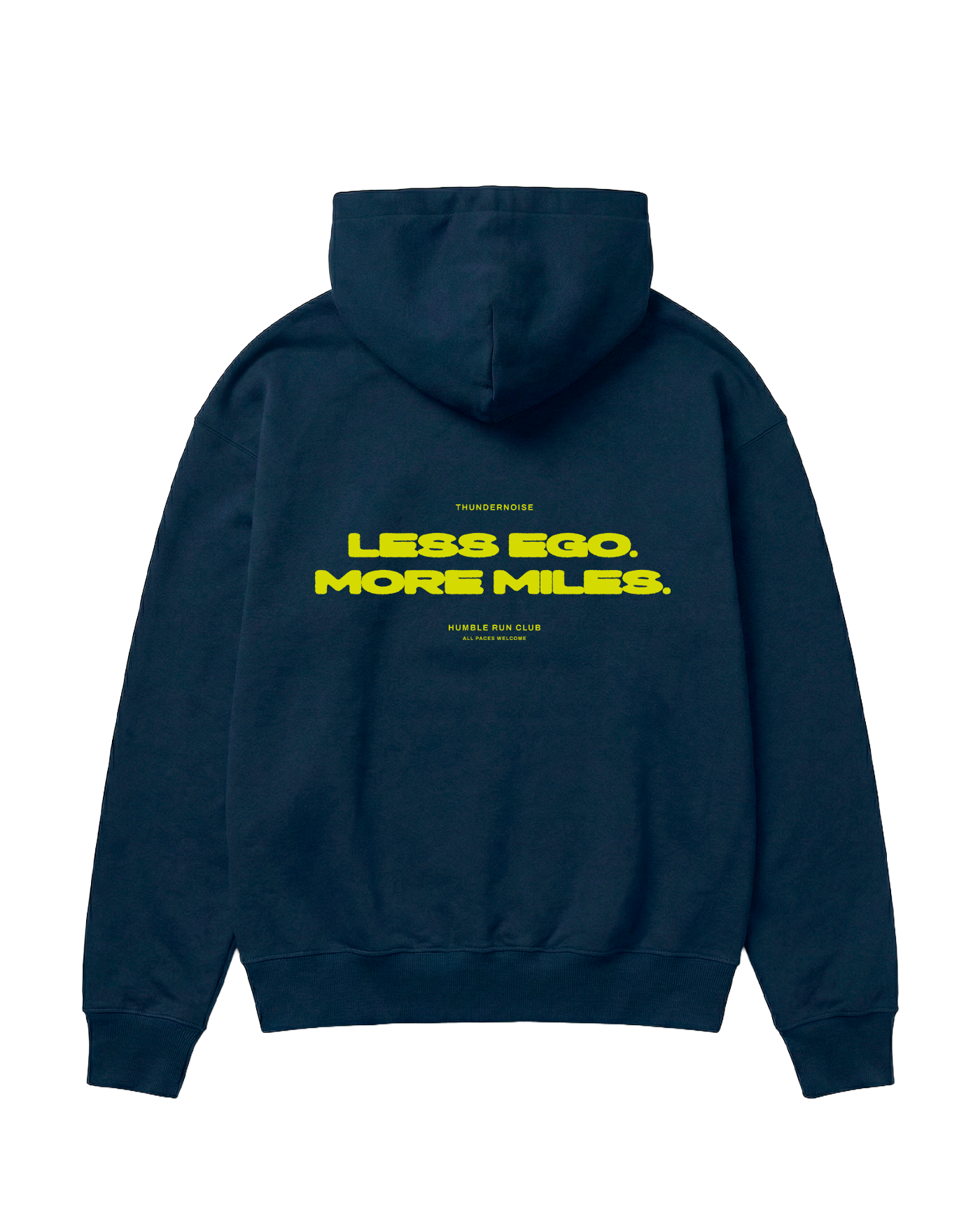 Less Ego Oversize Hoodie Navy - Flat Lay Back — Vista 1
