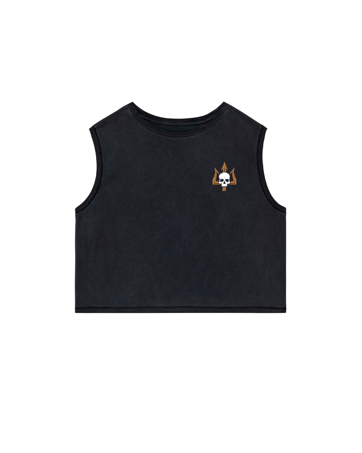 Murph Day Ed. 2025 - Cropped Tank Top - Washed Black — Vista 4

