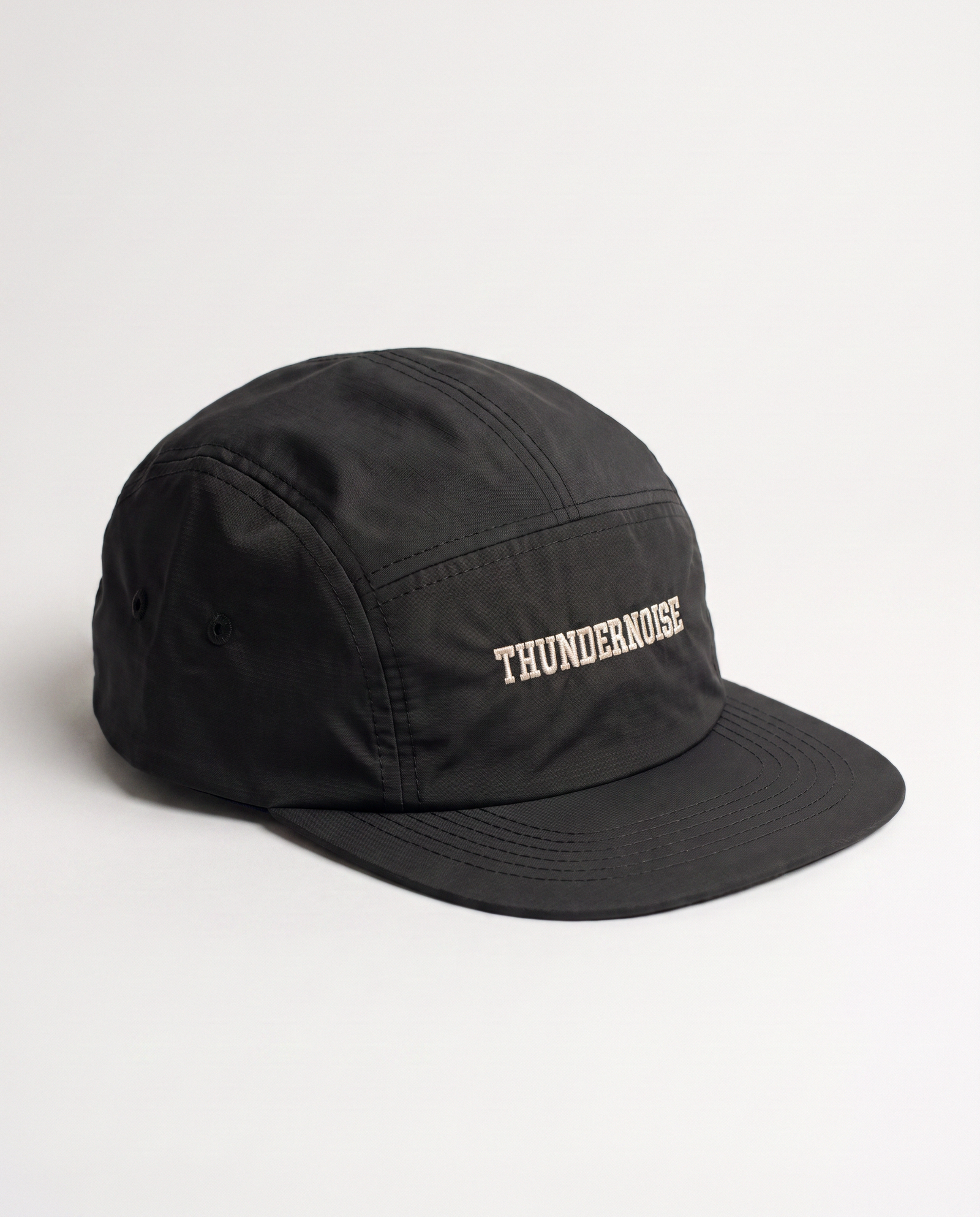 Thundernoise Nylon Ripstop Cap Black - Three Quarter — Vue 4
