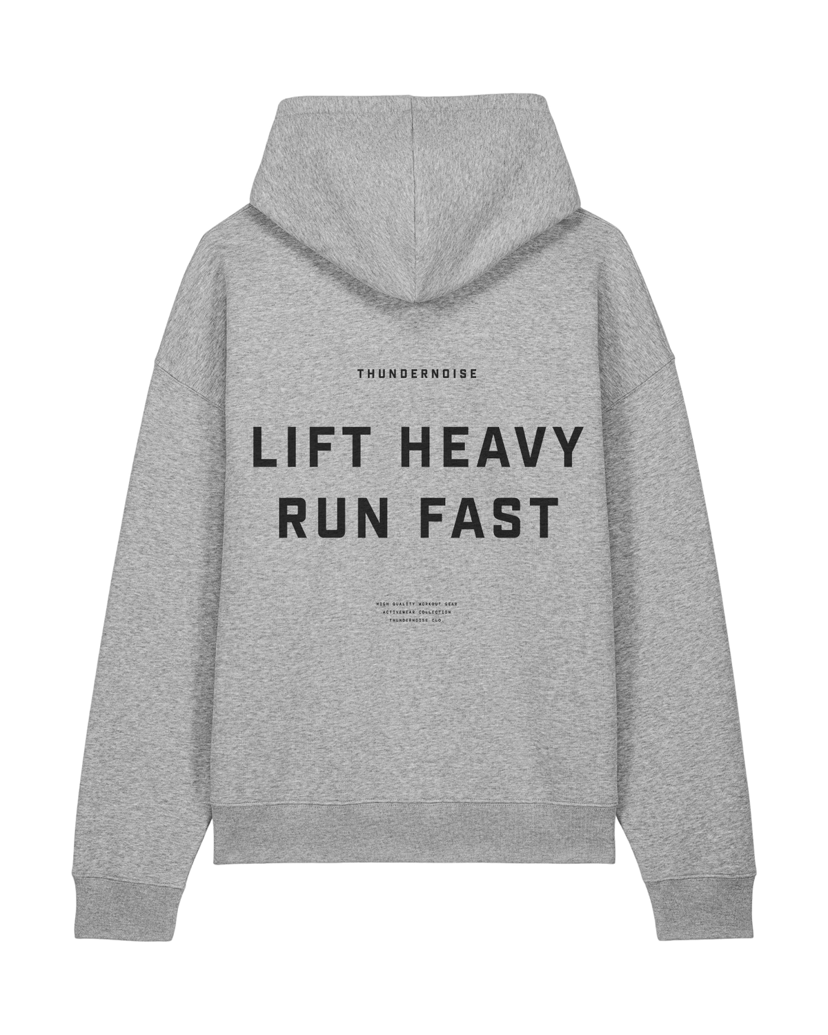 Lift Heavy Run Fast - Hoodie - Heather Grey