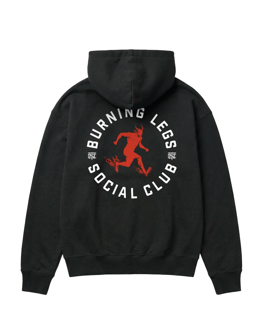Burning Legs Social Club - Oversize Hoodie - Black