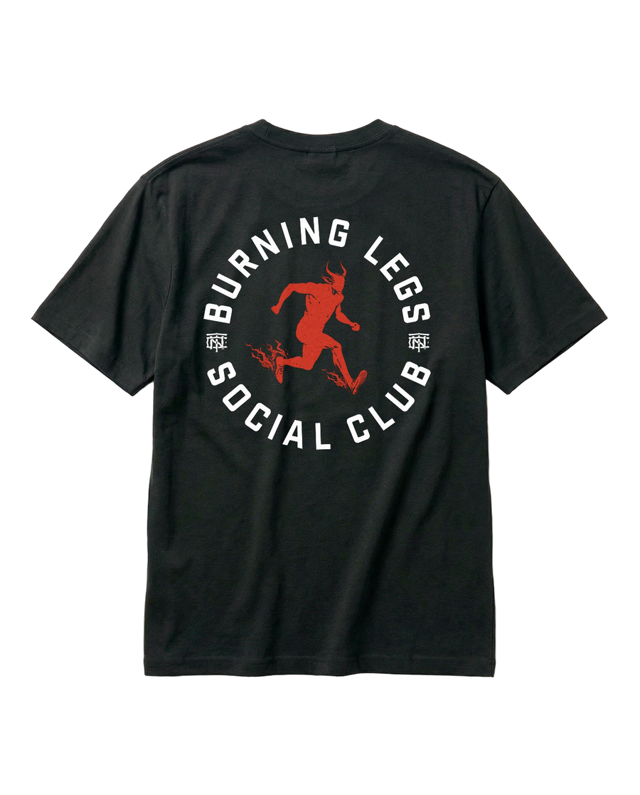 Burning Legs Social Club - Oversize T-Shirt - Black