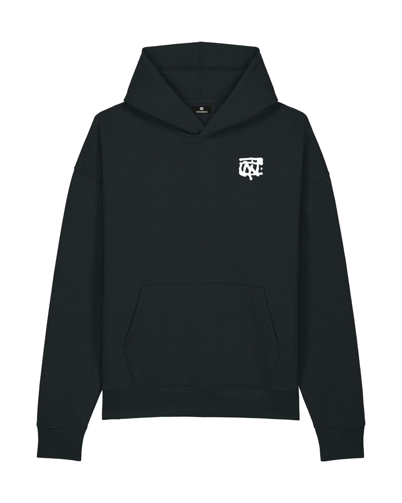 Miles don't Lie Oversize Hoodie - Black — Vue 2
