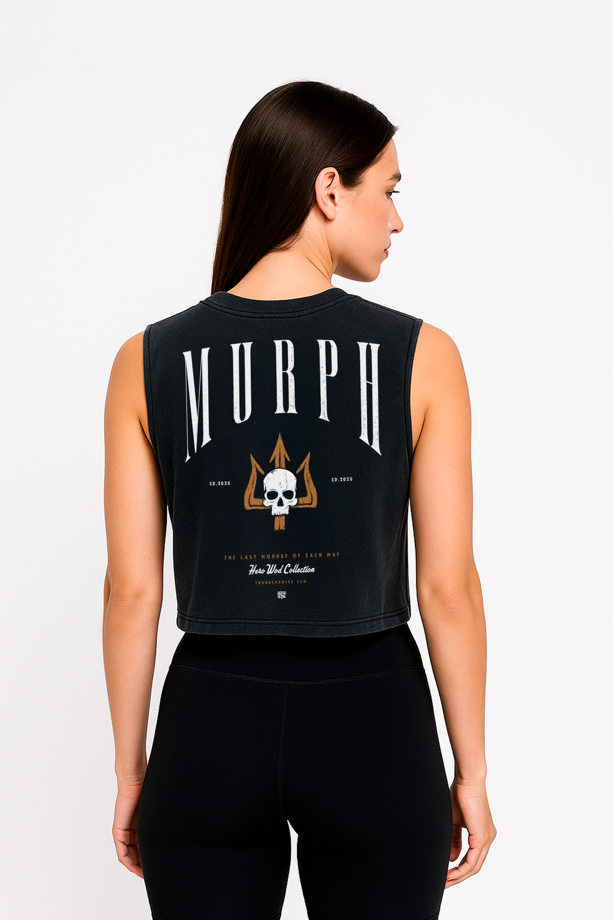 Murph Day Ed. 2025 - Cropped Tank Top - Washed Black — Vista 2
