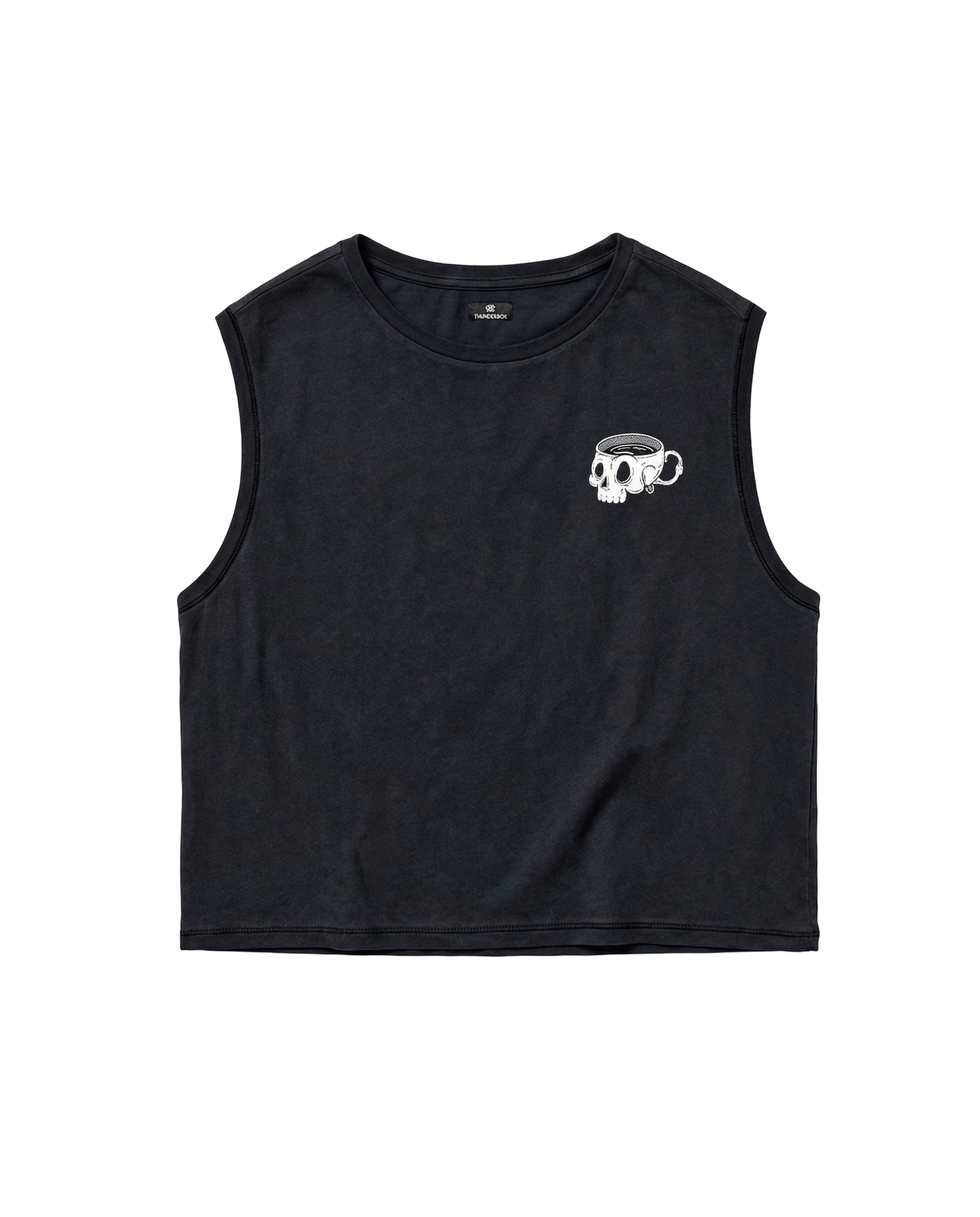 Caffeine & Weights Cropped Tank Top