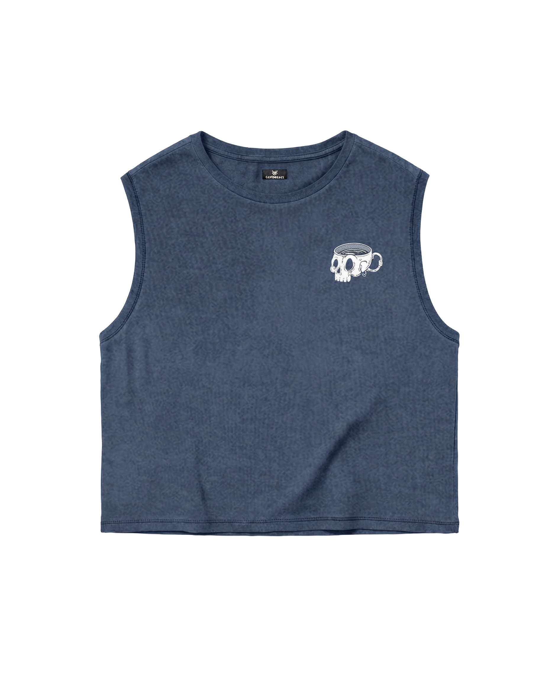 Caffeine & Weights Cropped Tank Top