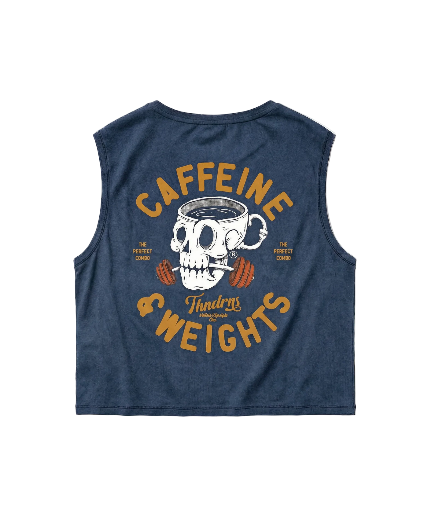 Caffeine & Weights Cropped Tank Top