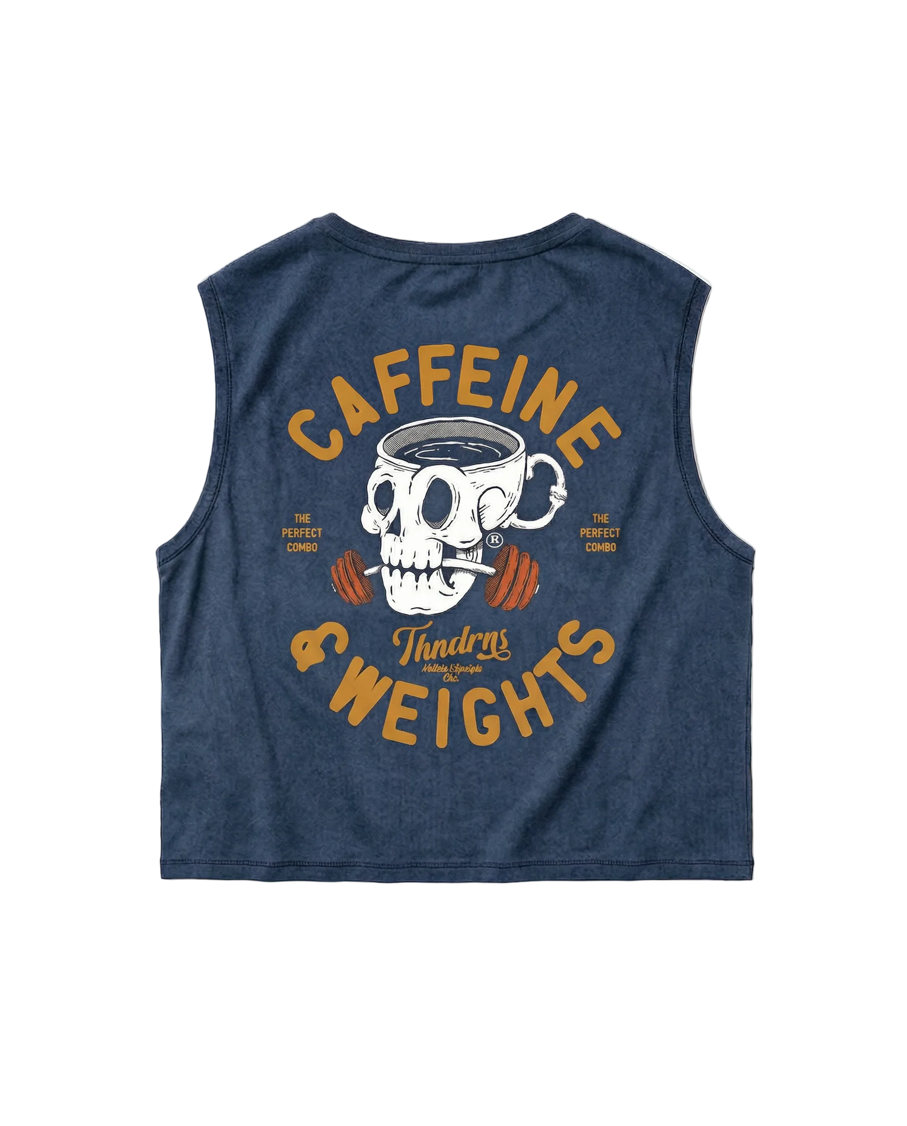 Caffeine & Weights Cropped Tank Top
