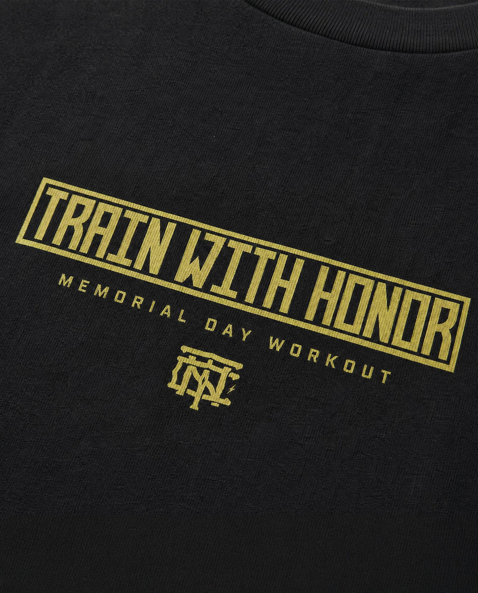 Train With Honor T-Shirt Black - Detail