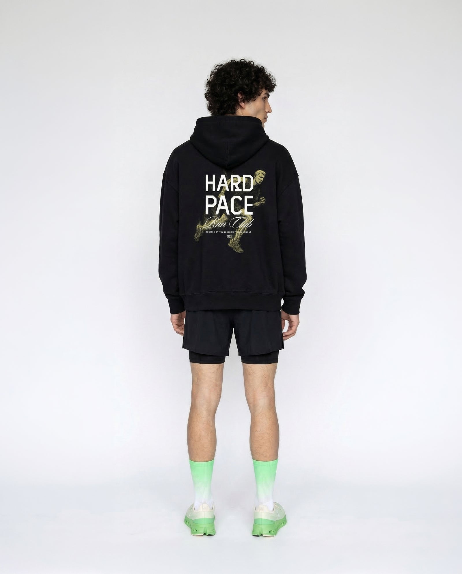 Hard Pace Run Club Hoodie - Black — Vista 5
