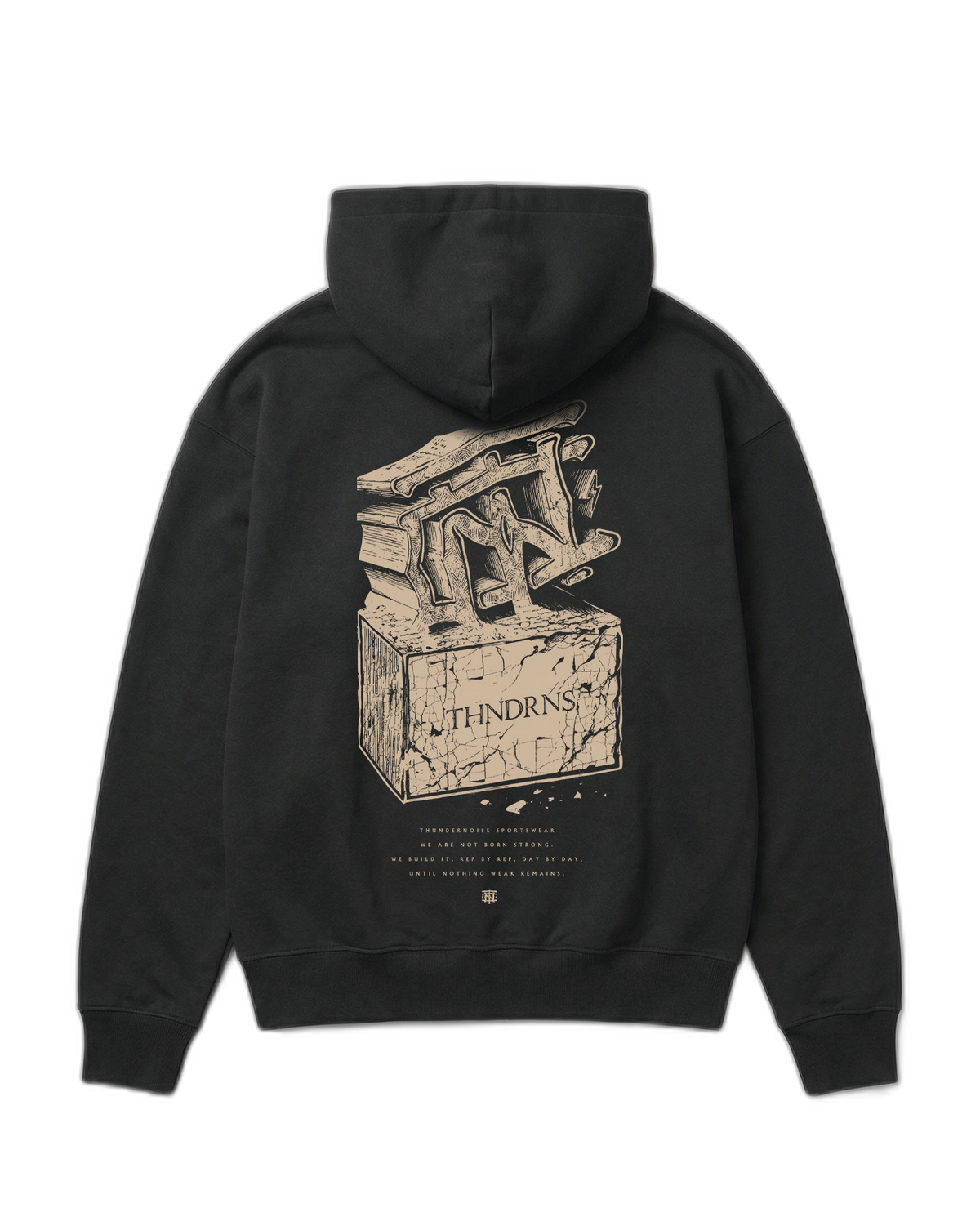Virtus Oversize Hoodie - Black — Vista 1
