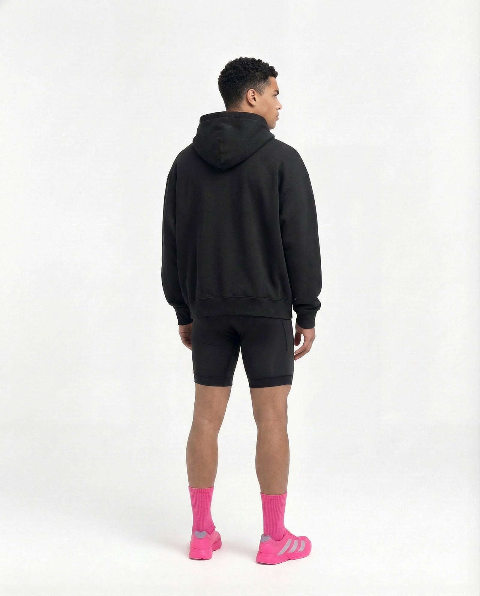 Hybrid Mindset Oversize Hoodie - Black — Vista 3
