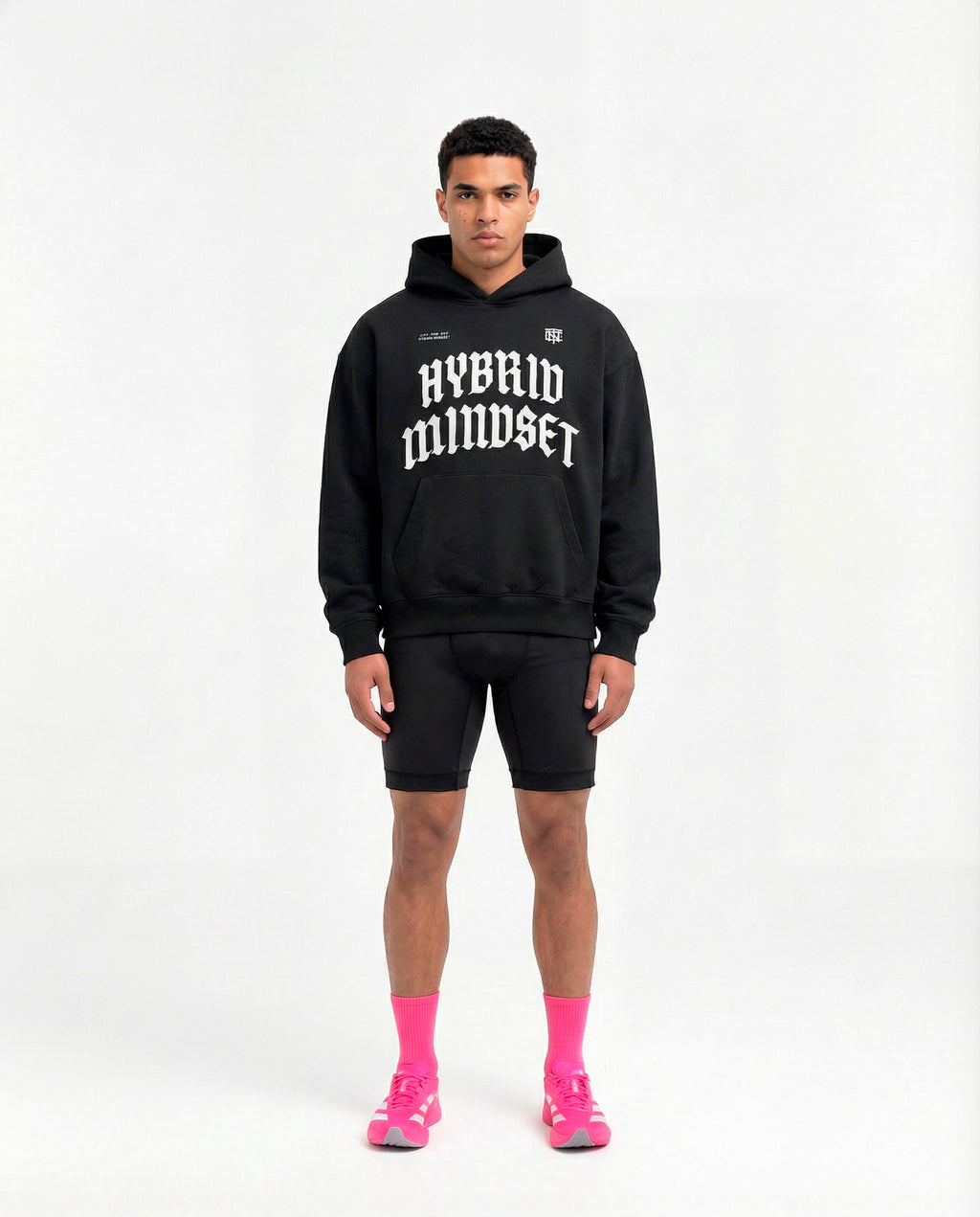 Hybrid Mindset Oversize Hoodie - Black
