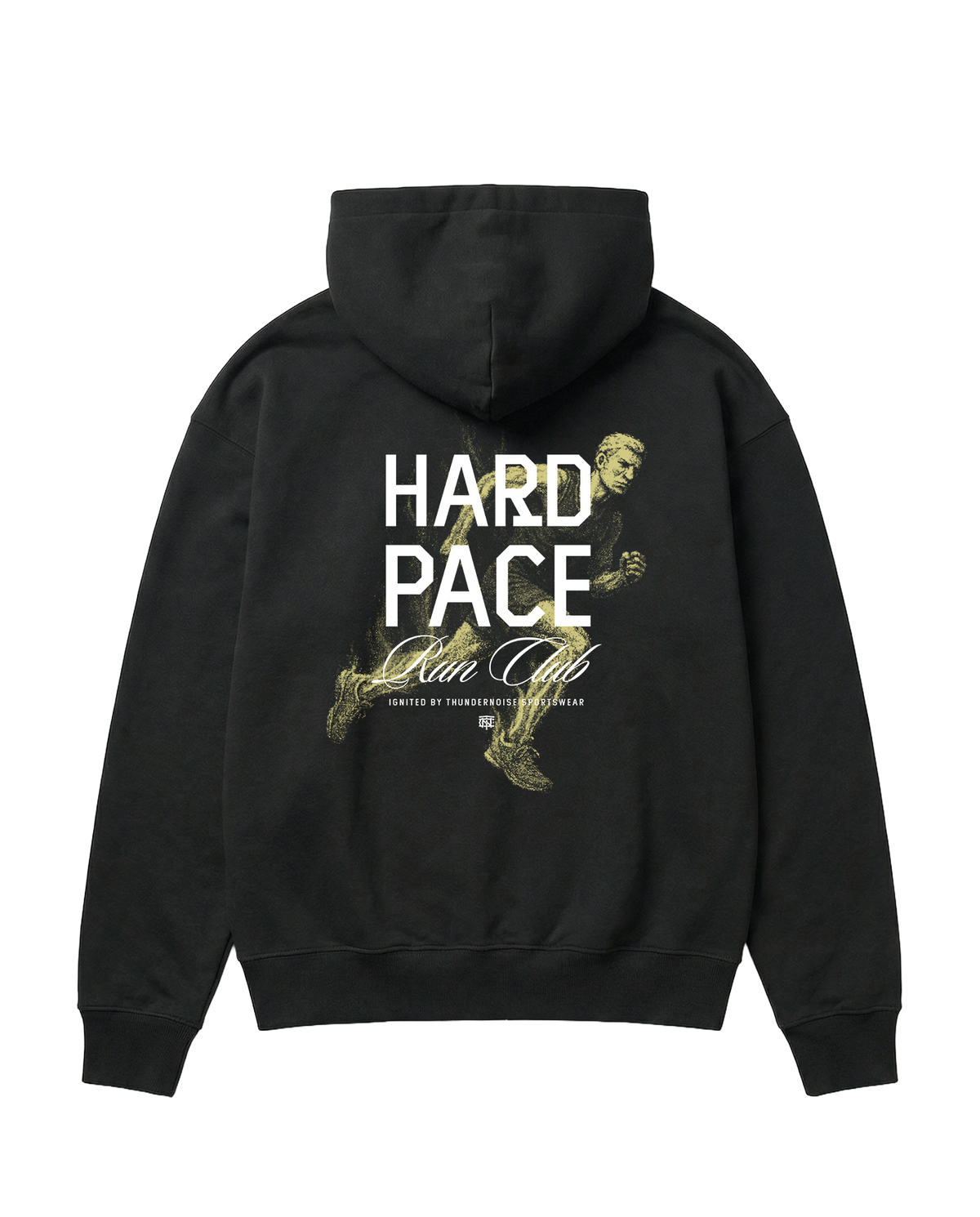 Hard Pace Run Club Hoodie - Black