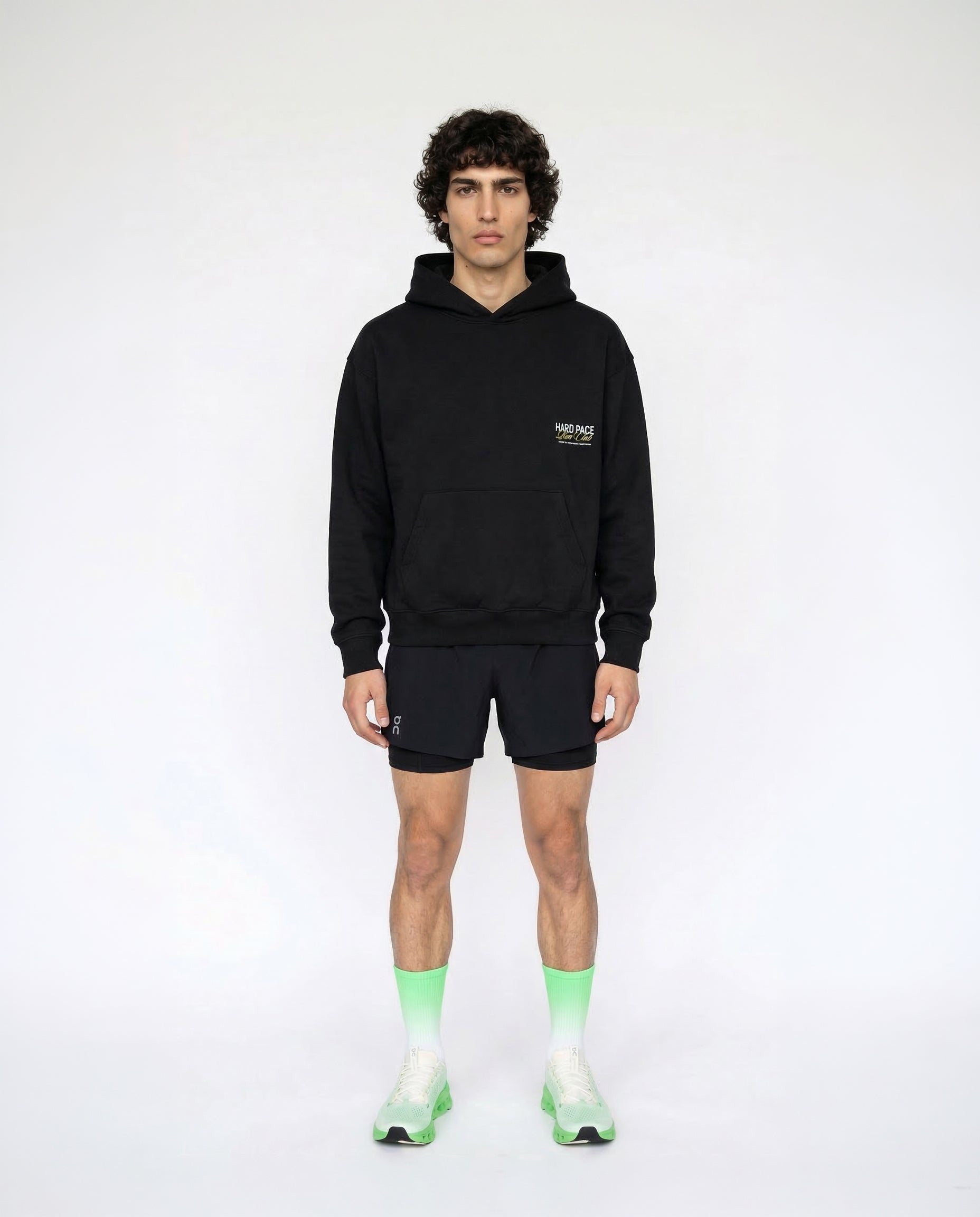 Hard Pace Run Club Hoodie - Black