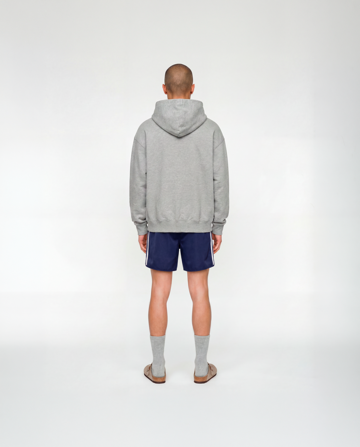 Storm Within Oversize Hoodie Grey - Model Back — Ansicht 4
