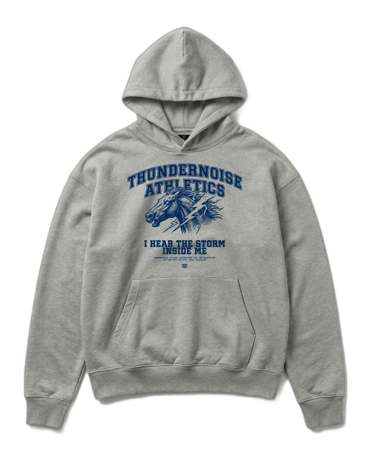 Storm Within Oversize Hoodie Grey - Flat Lay — Ansicht 1
