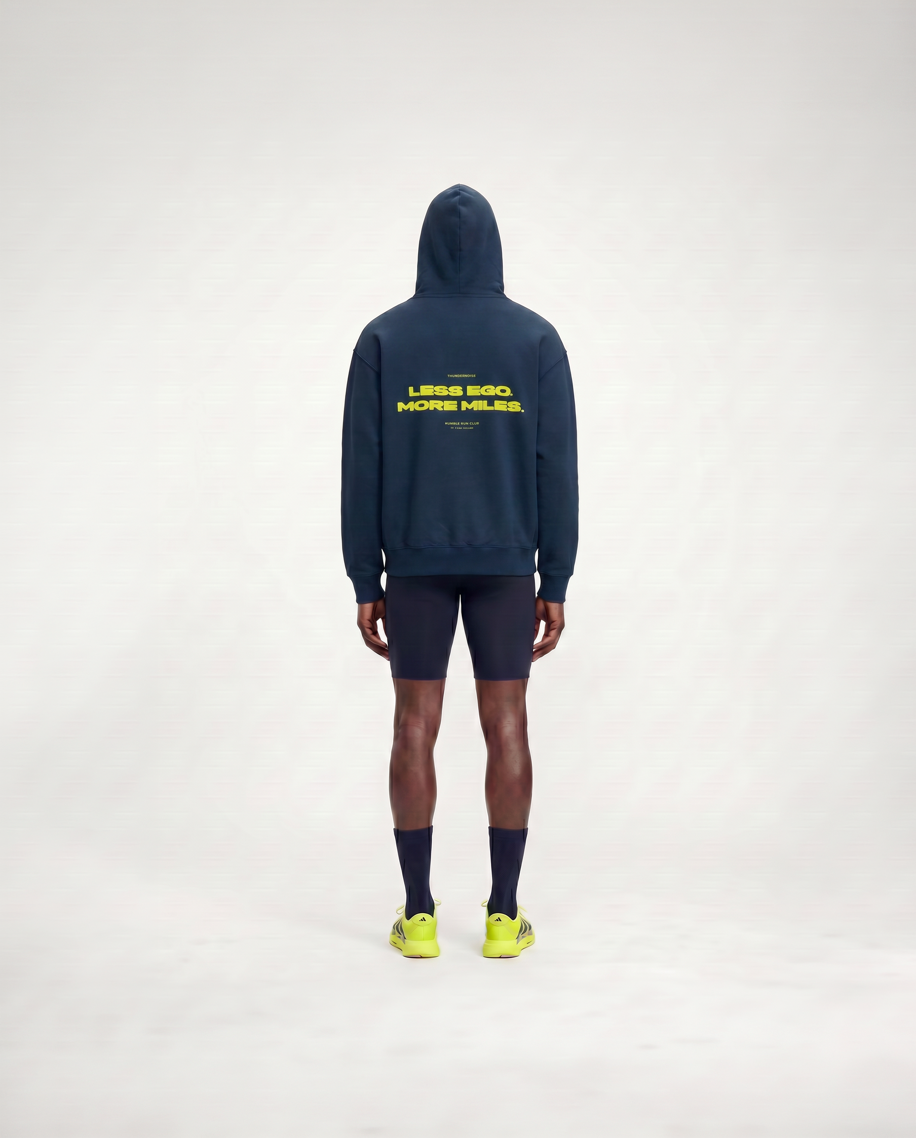 Less Ego Oversize Hoodie Navy - Model Back