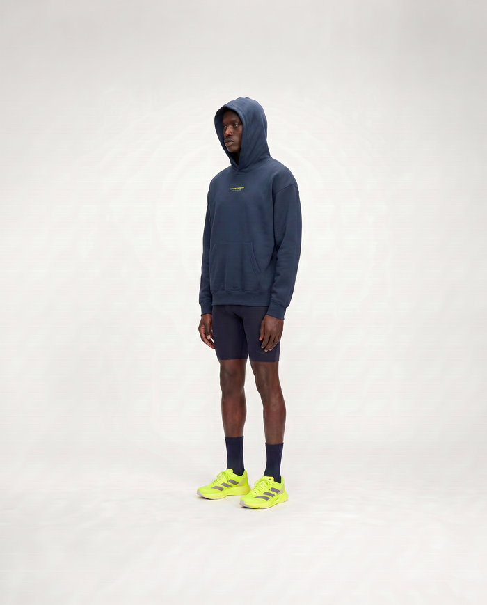 Less Ego Oversize Hoodie Navy - Model 3/4