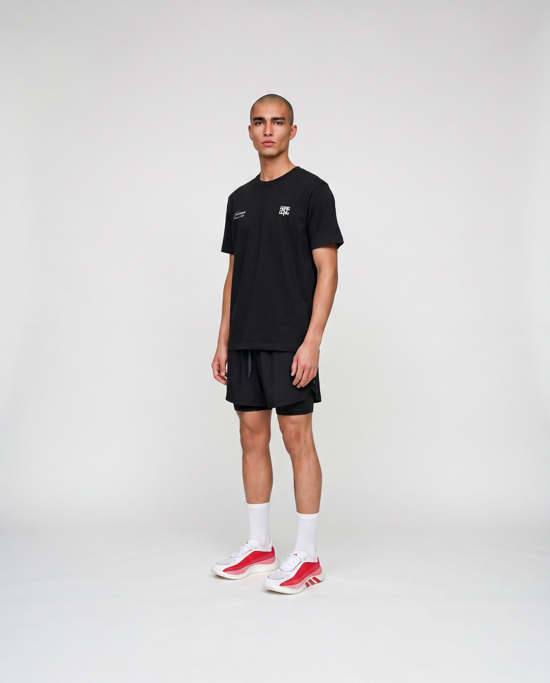 Pay to Suffer T-Shirt Black - model three quarter