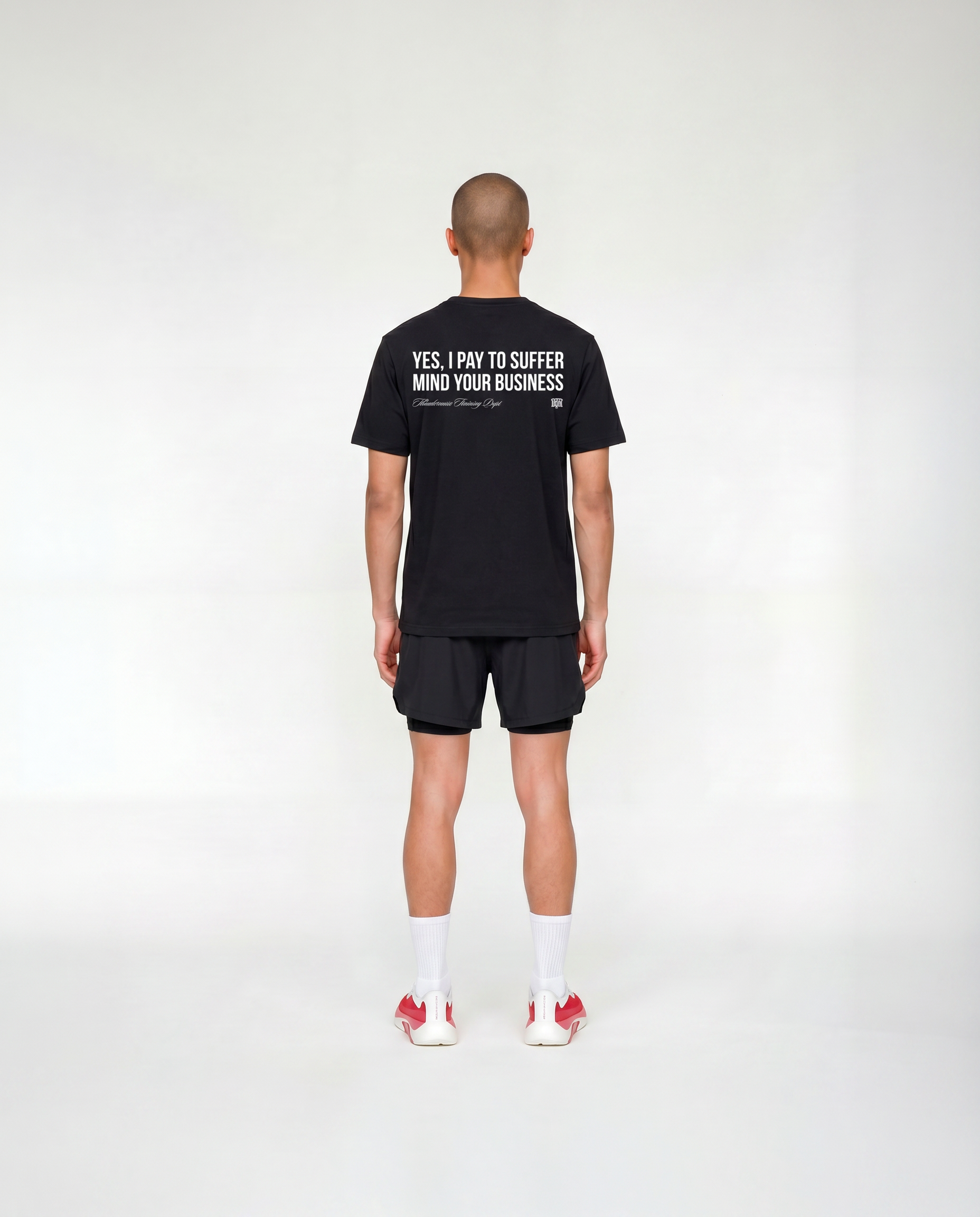 Pay to Suffer T-Shirt Black - model back