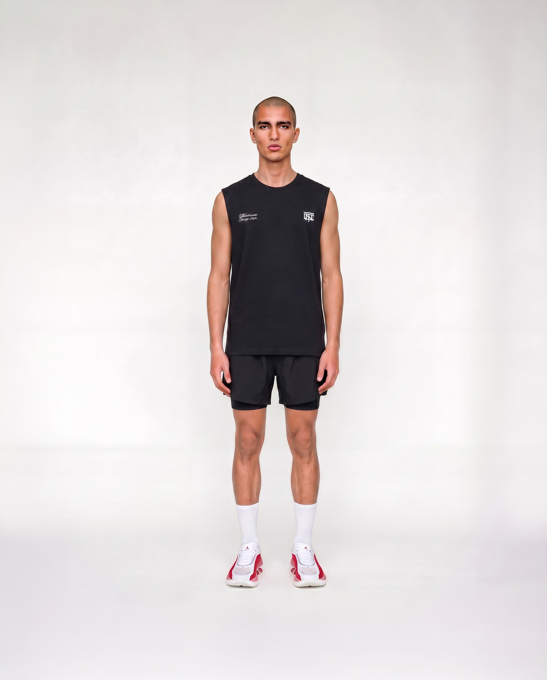 Pay to Suffer Tank Top Black - model front