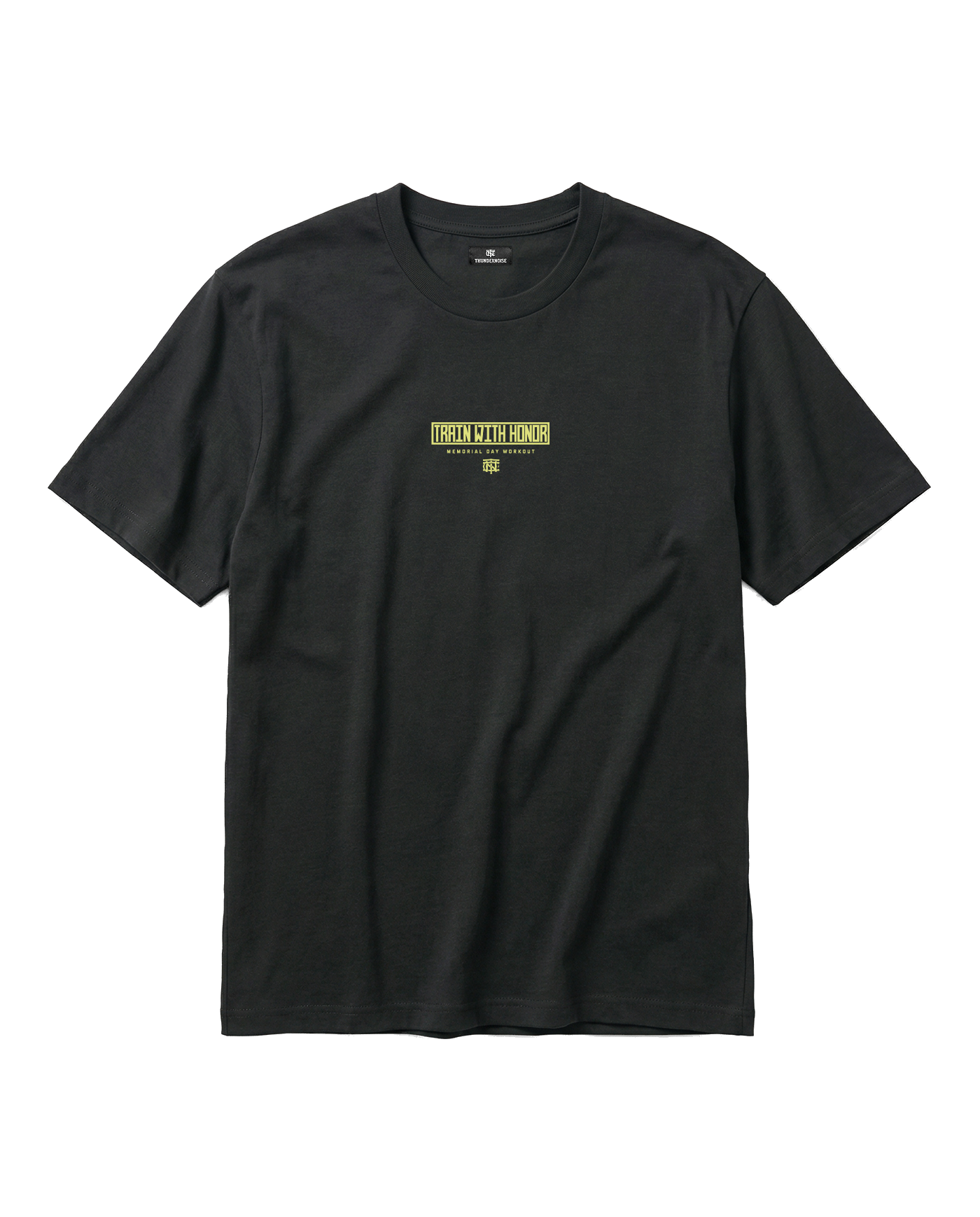 Train With Honor T-Shirt Black - Front