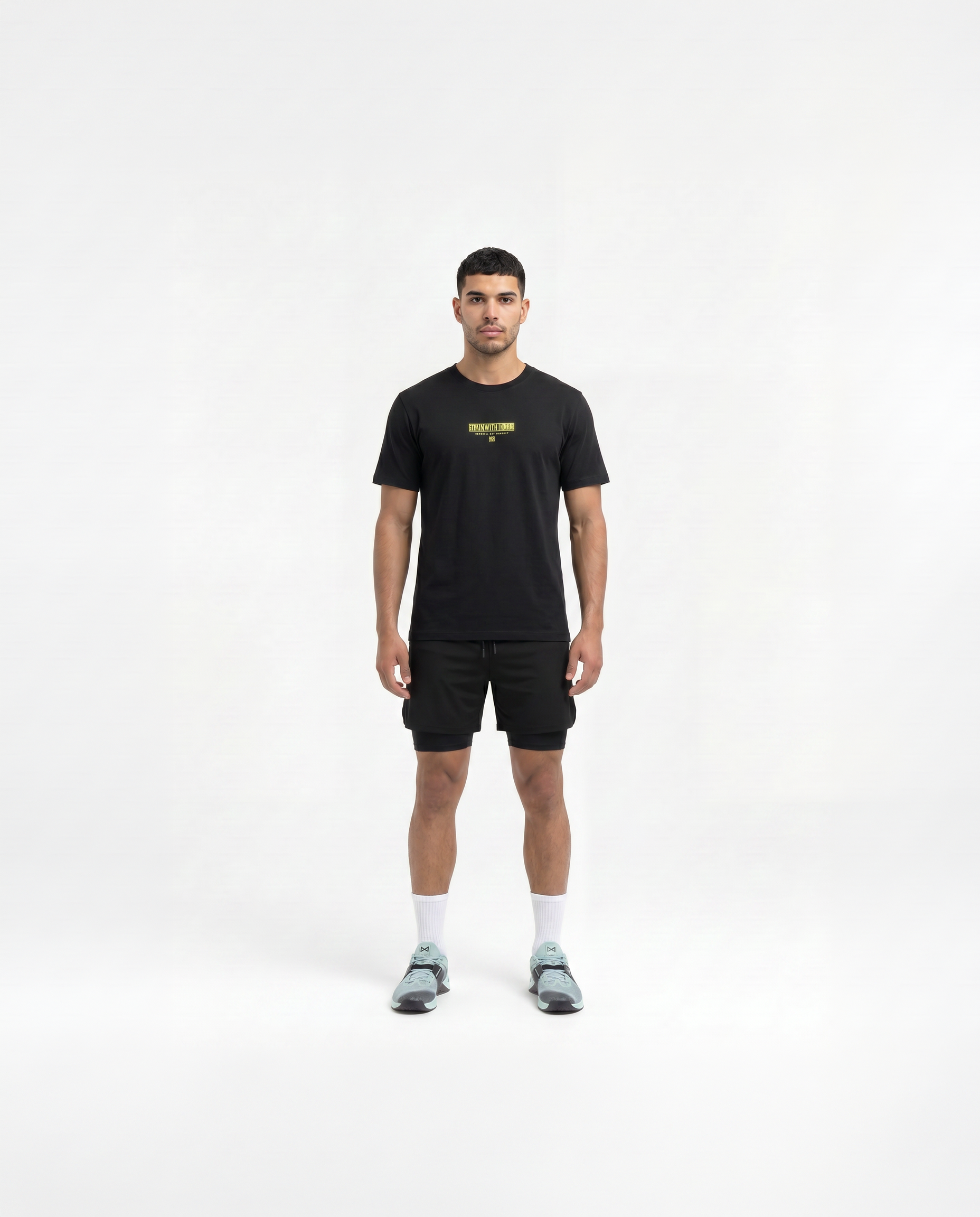 Train With Honor T-Shirt Black - Model Front