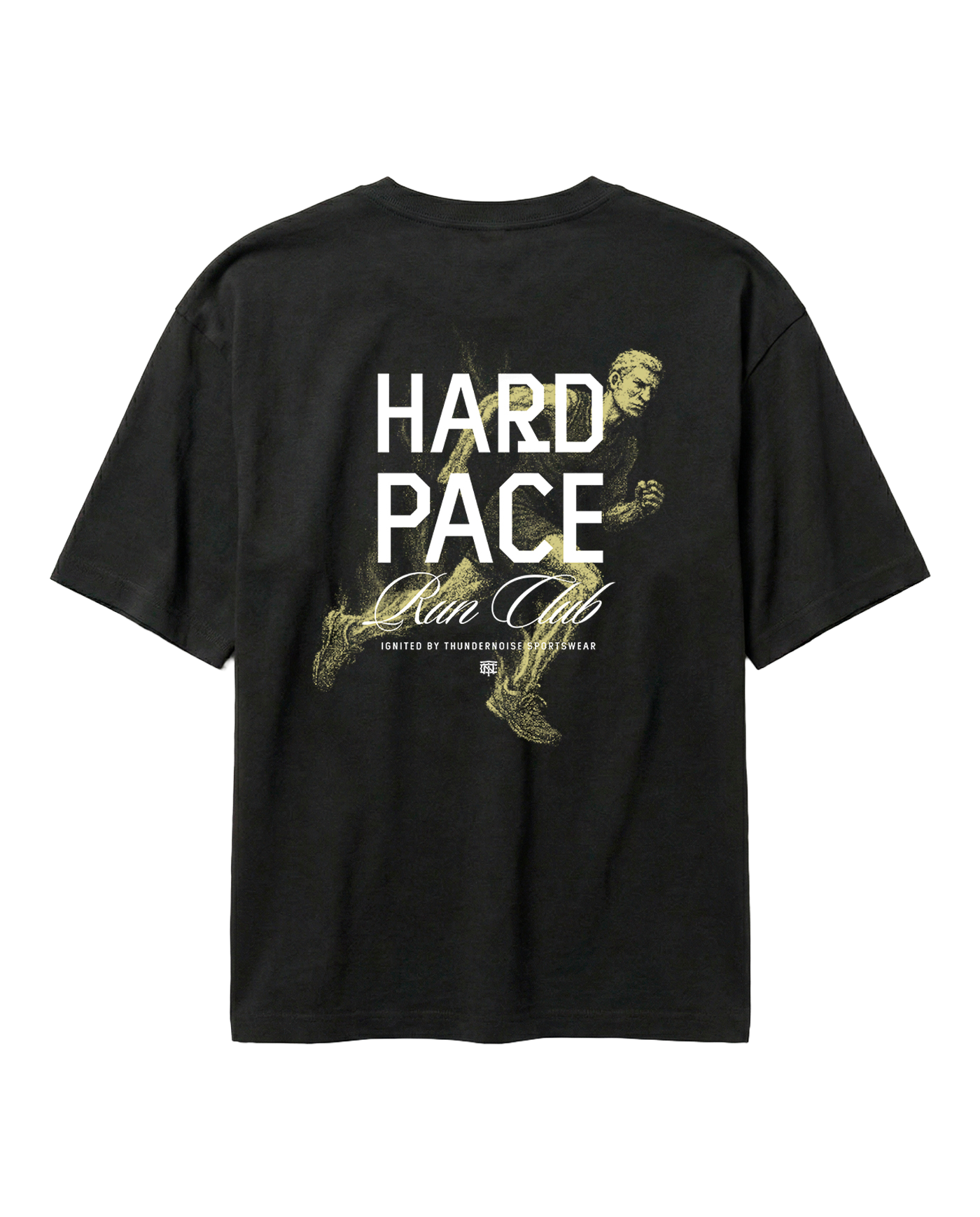 Hard Pace Run Club Relaxed Tee - Black