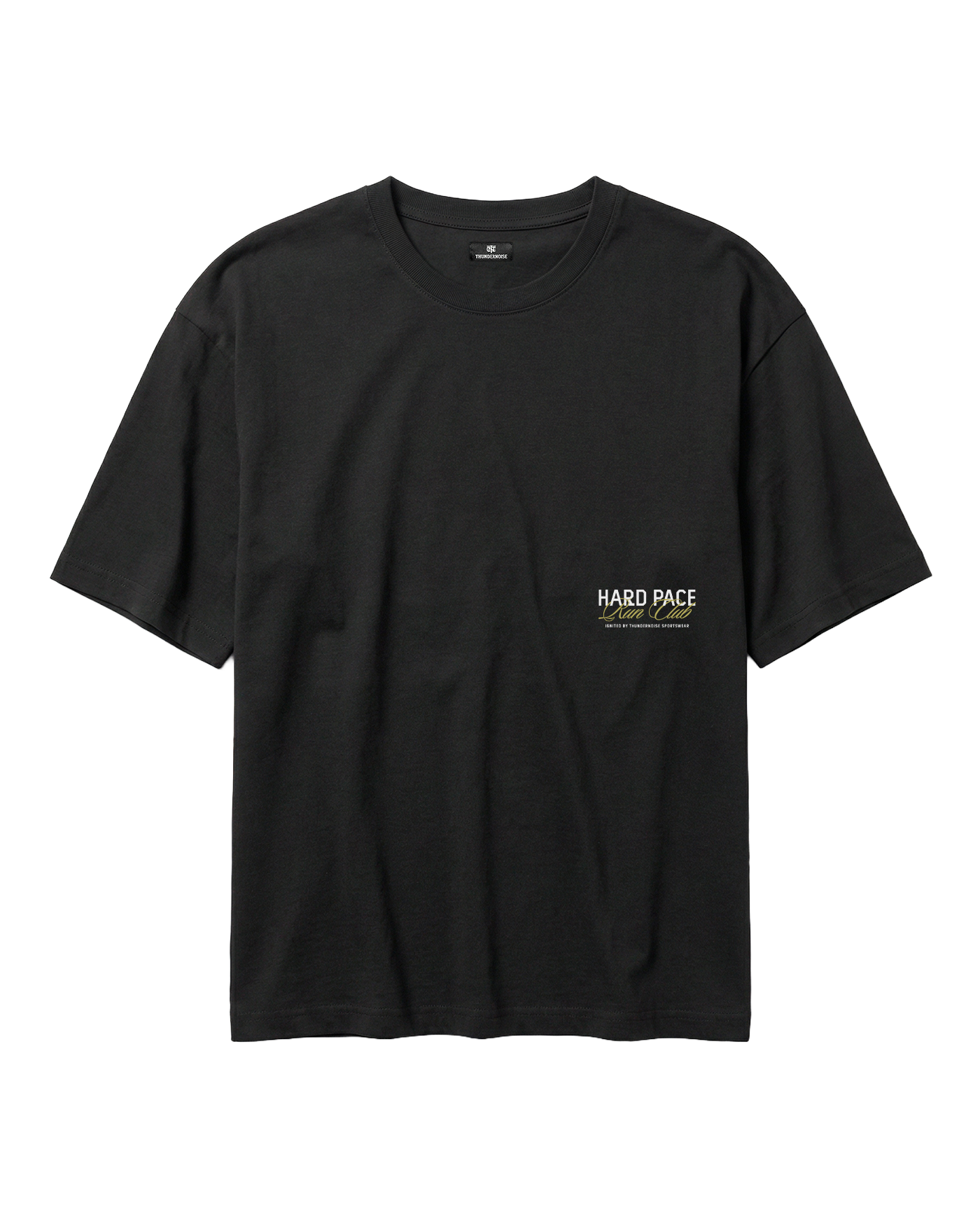 Hard Pace Run Club Relaxed Tee - Black