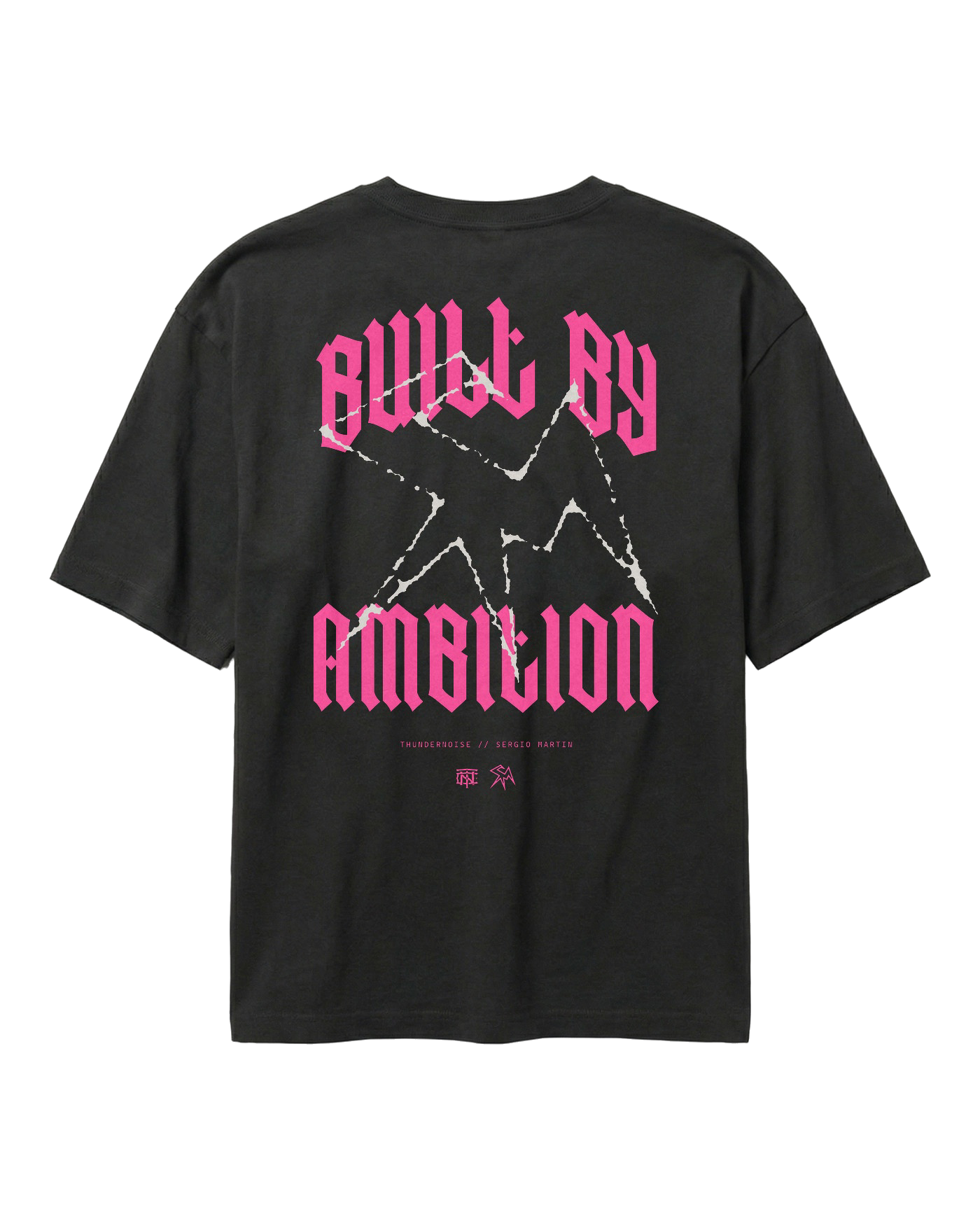 Thundernoise x Sergio Martín Miami Edition Oversize T-Shirt Black - back BUILT BY AMBITION graphic