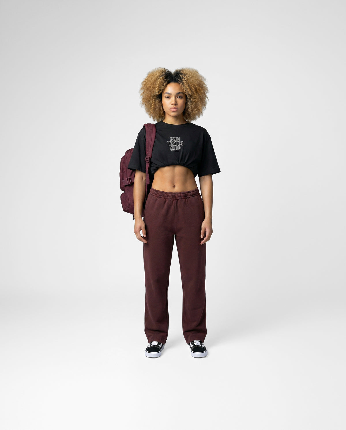 Pain Tastes Good Oversize T-shirt - Black — View 6

