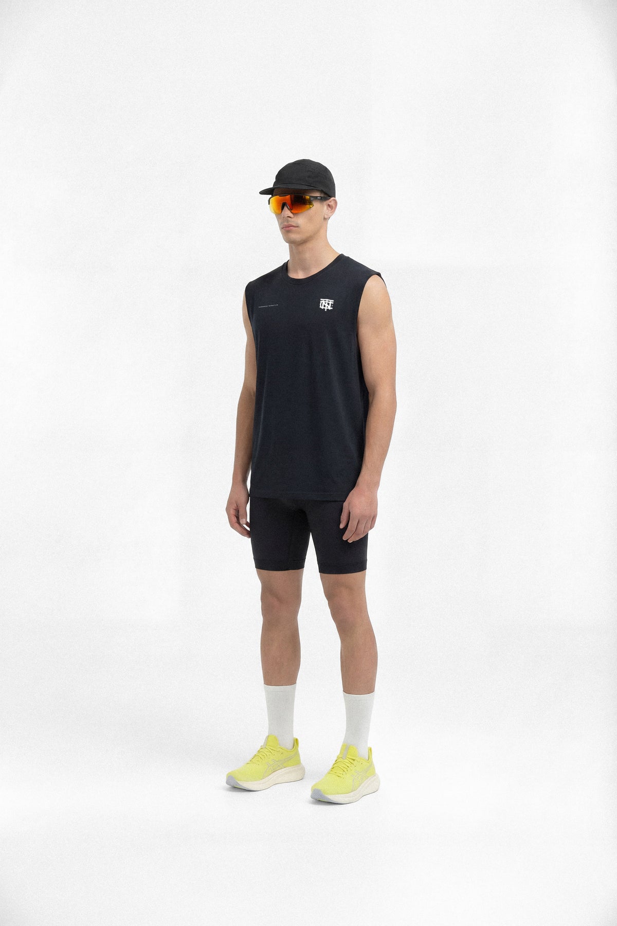 Vapor Logo Tank Top - Black — View 3
