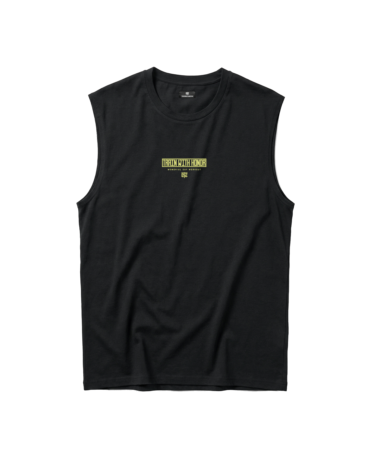 Train With Honor Tank Top Black - Front — Ansicht 3
