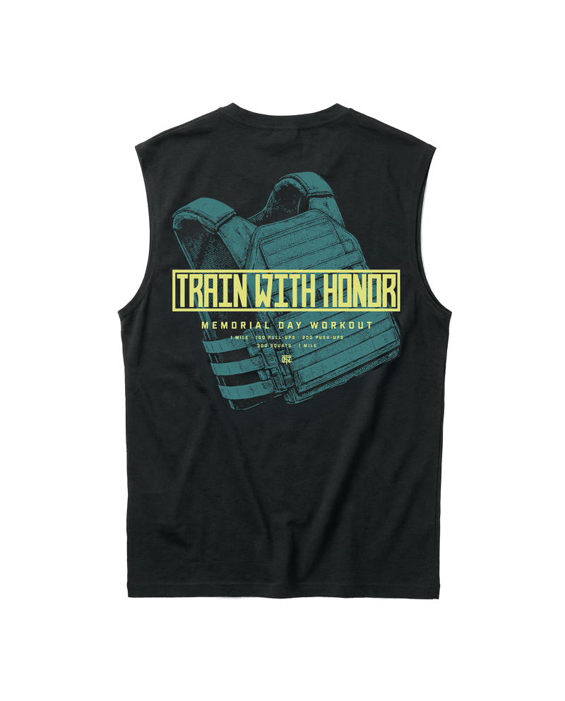 Train With Honor Tank Top - Black