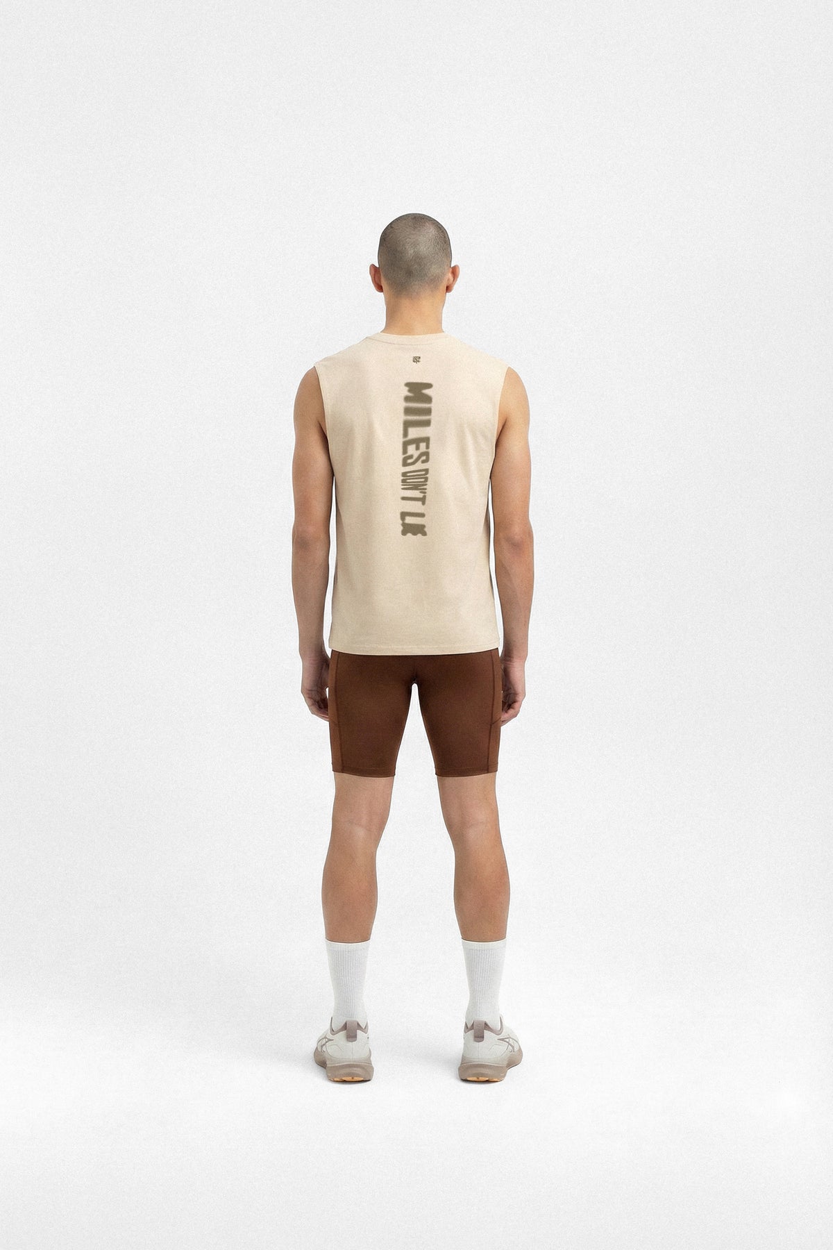 Miles don't Lie Tank Top - Light Sand — Vista 4
