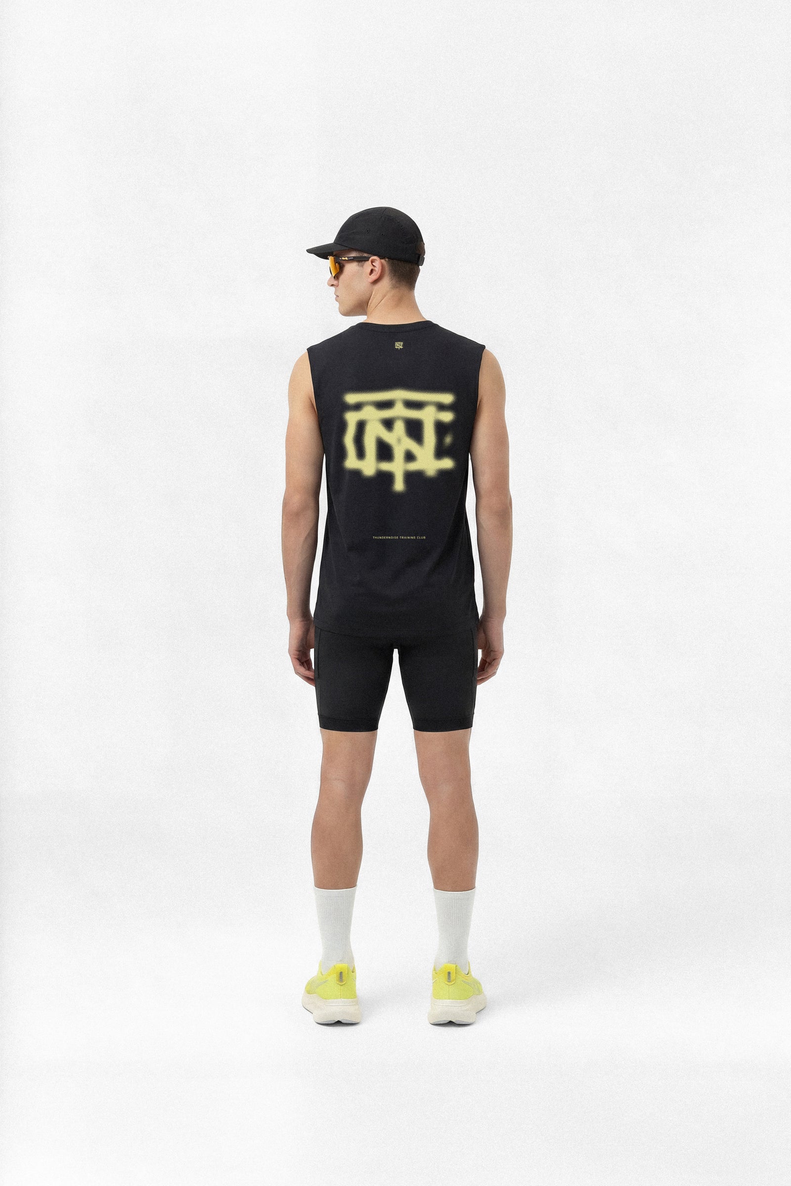 Vapor Logo Tank Top - Black — View 4
