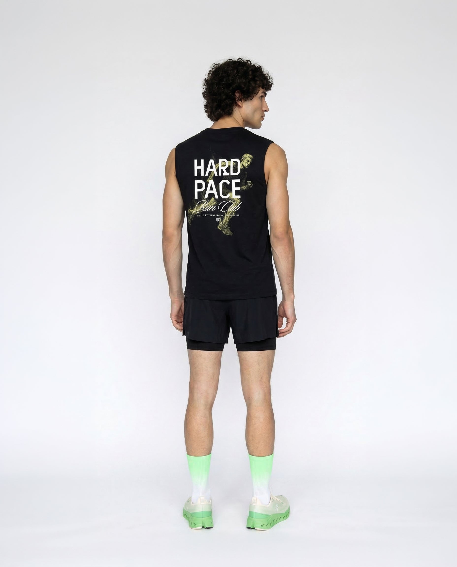 Hard Pace Run Club Tank Top - Black