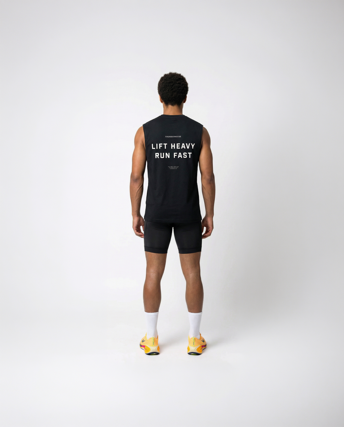 Lift Heavy Run Fast - Tank Top — De espaldas
