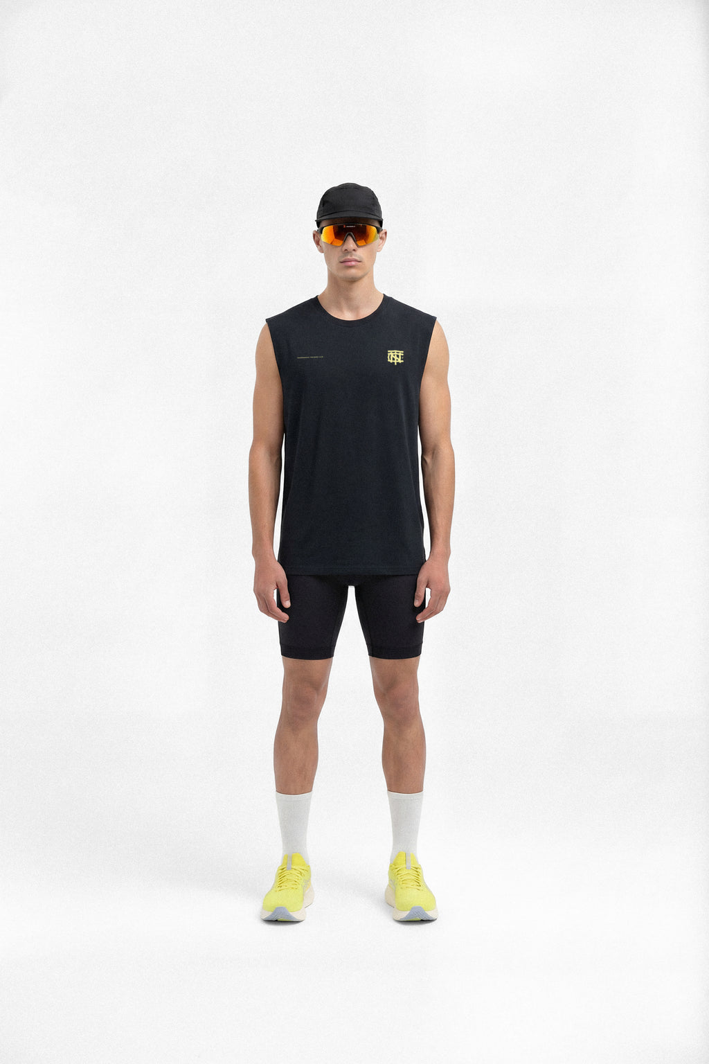 Vapor Logo Tank Top - Black