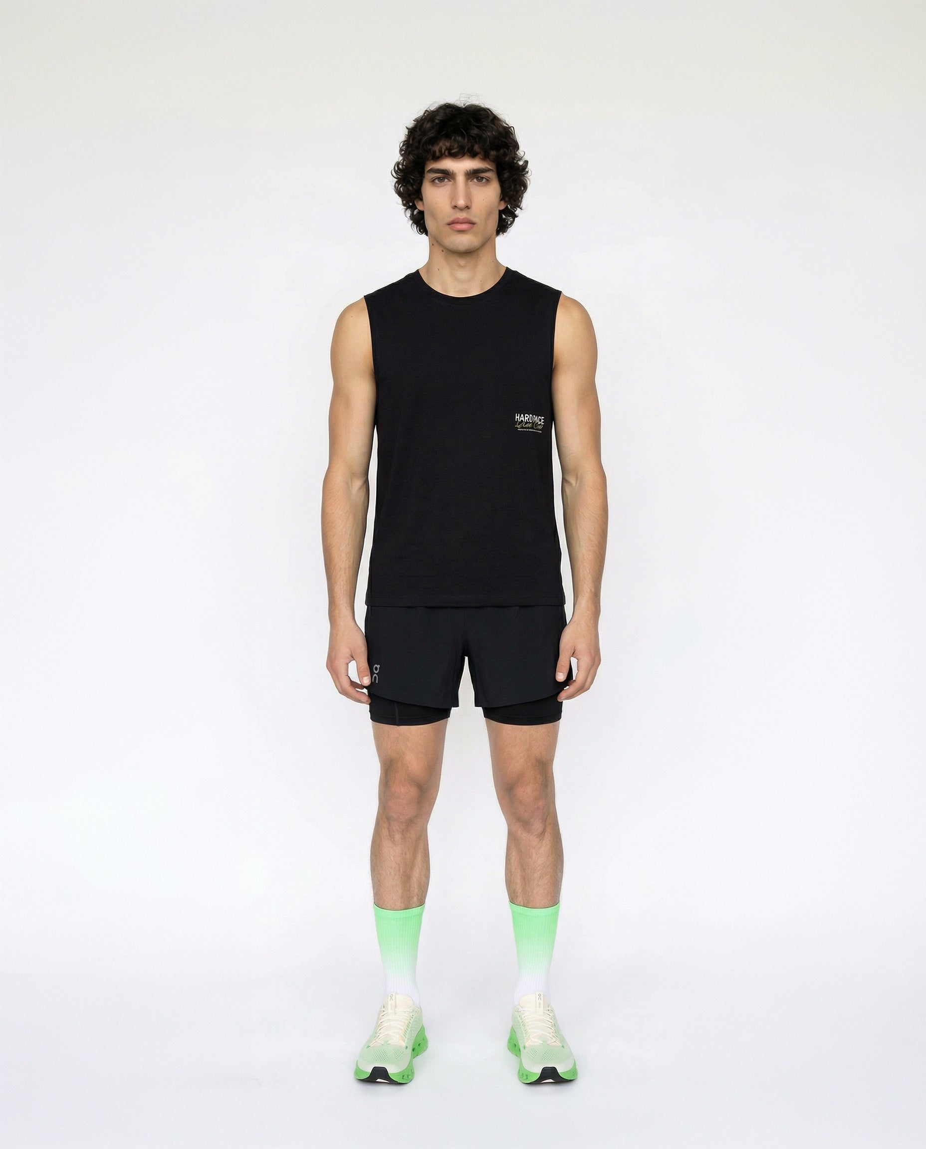 Hard Pace Run Club Tank Top - Black